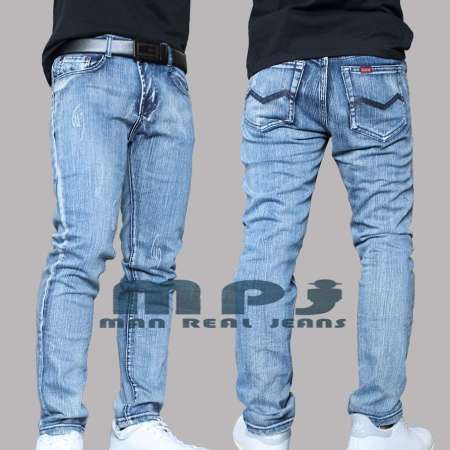 MPJ Man Jeans - Wash Blue Regular Fit Denim Pants