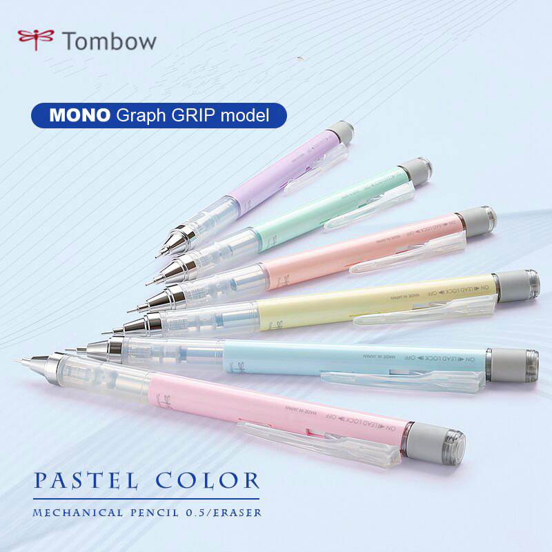Bút chì bấm Tombow Mono Graph Shaker màu Pastel