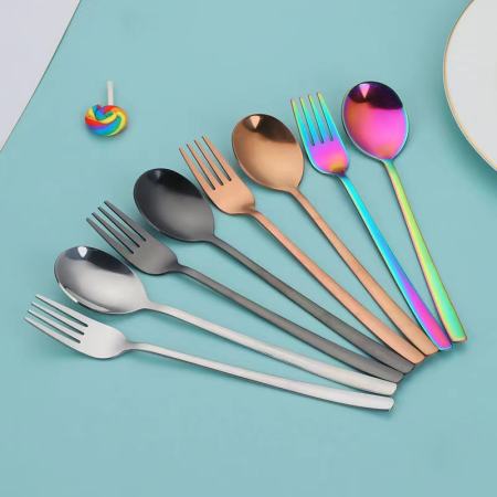 Stainless Steel 2-in-1 Cutlery Set with Free Pouch