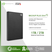 Seagate Backup Plus Slim 1TB/2TB Portable External HDD