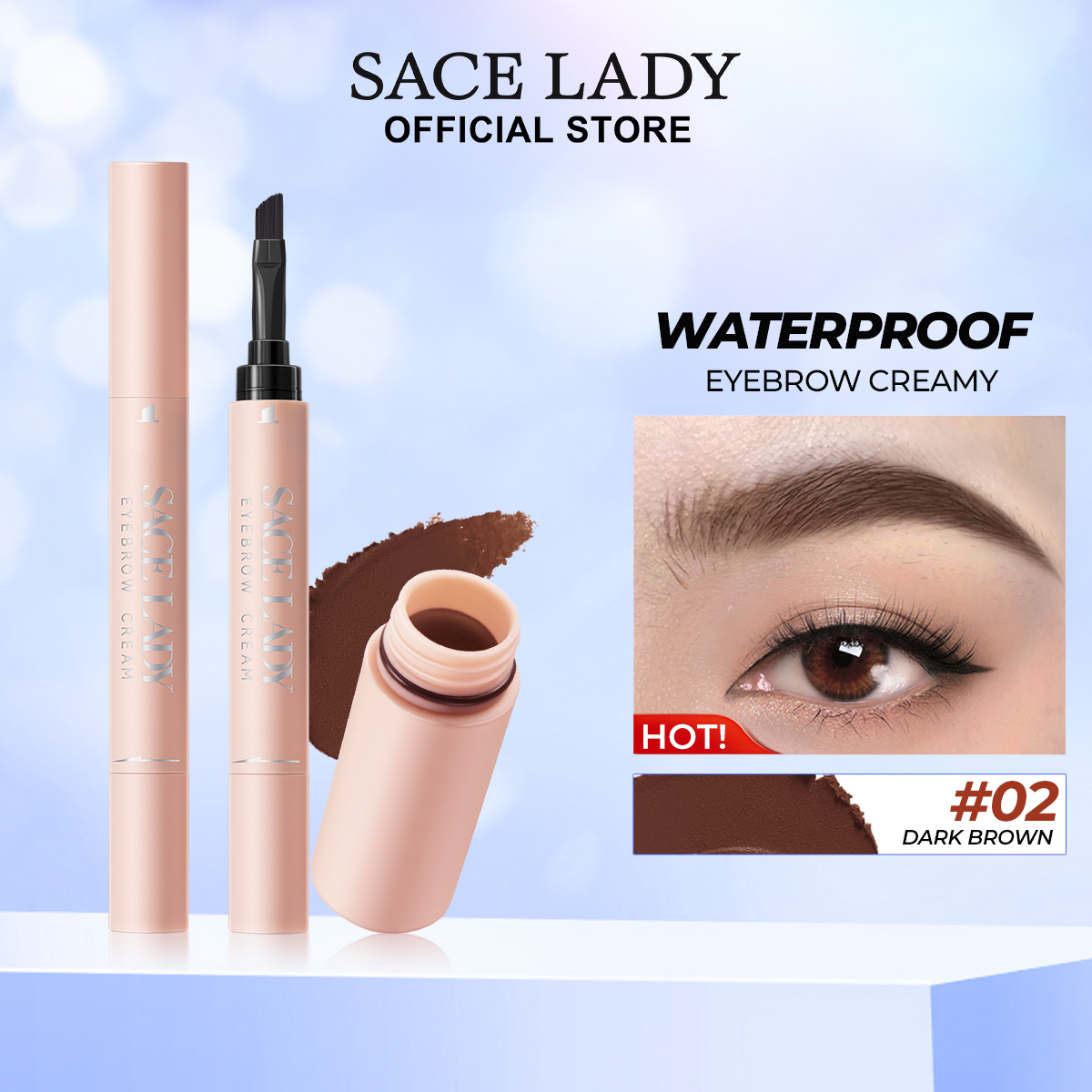 Discount on SACE LADY  shoes - SKU: SACE LADY Eyebrows Gel Waterproof Smudge-proof Eye Pencil Lightweight Pigmented Eyes Makeup Cosmetic