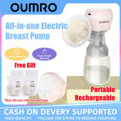 OUMRO Electric Breast Pump Massager - Portable and Rechargeable