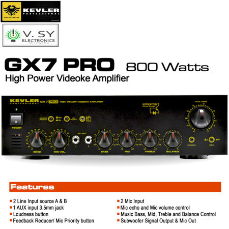 Kevler GX7 PRO High Power Karaoke Amplifier
