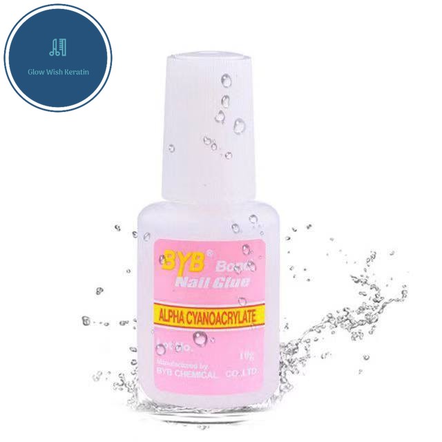 Fast drying nail glue for acrylic and fake nails