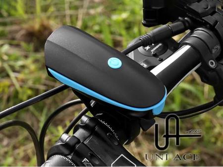 Uni Ace Waterproof Rechargeable Bike Light with Horn Siren