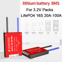 16S 48V 20a-100a LiFePO4 bảng bảo vệ pin BMS cổng chung với cân bằng