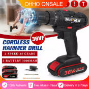 24-Hour Delivery: Cordless Electric Drill Kit with Accessories