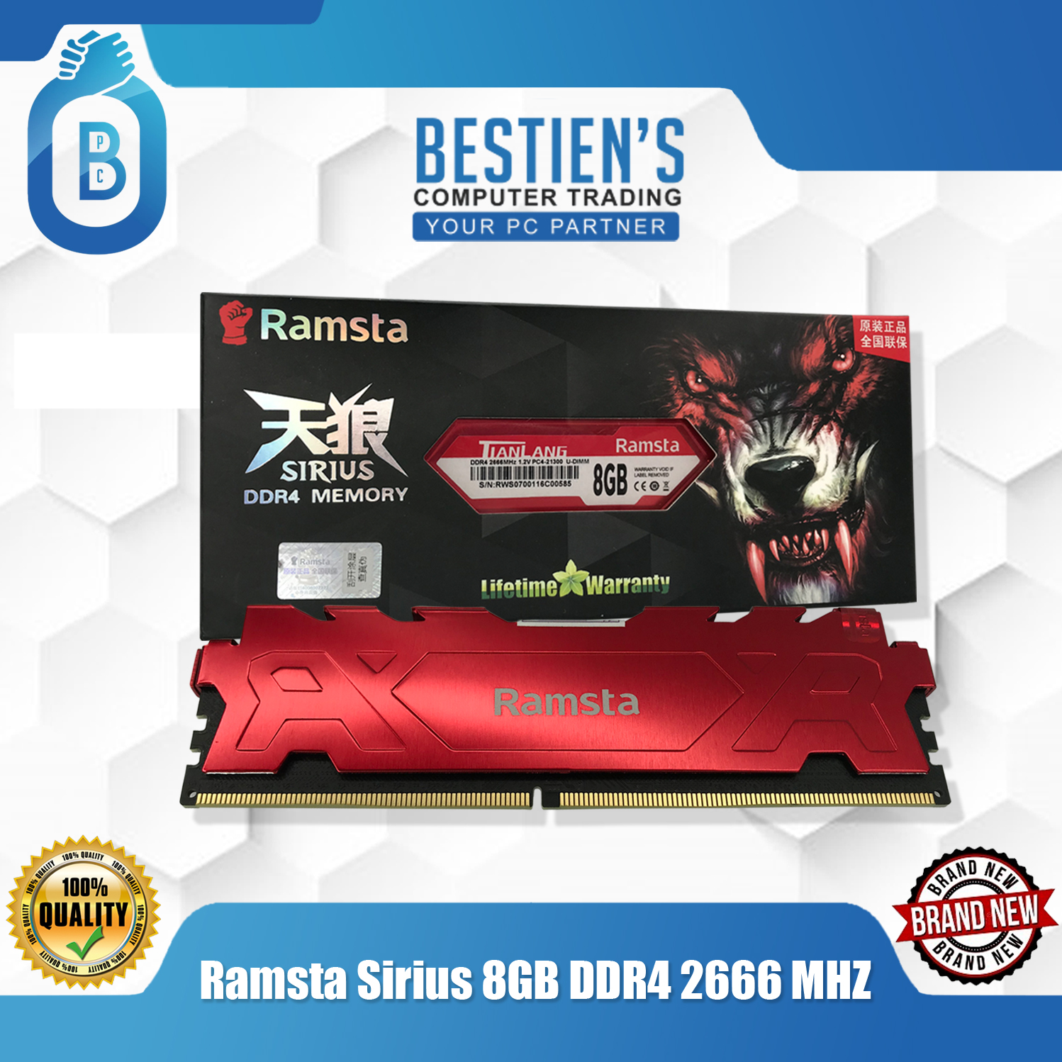 ramsta 8gb ddr4 price