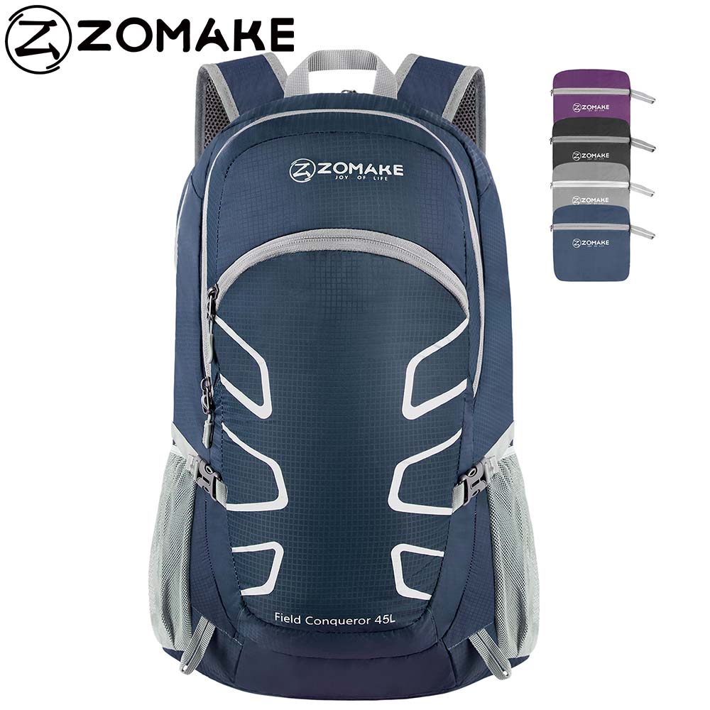 ZOMAKE 40L Lightweight Waterproof Hiking Backpack - Foldable & Durable