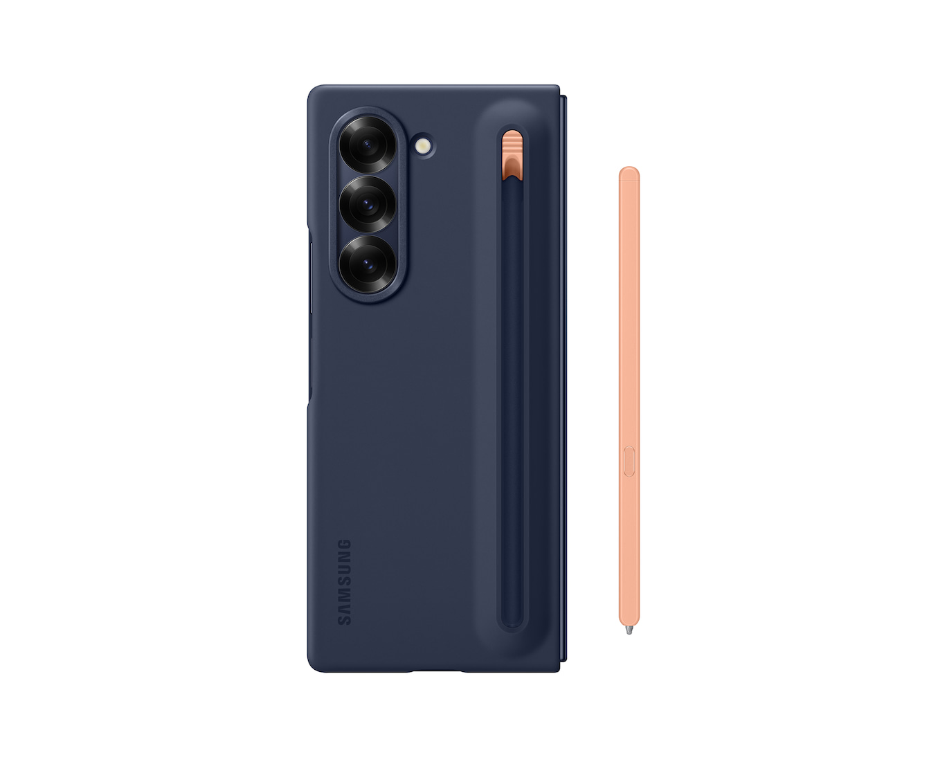 Original Samsung Galaxy Z Fold6 Silicone Case Slim S Pen Case Standing Cover With S pen For Galaxy Z Fold 6 Phone Case - Image 3