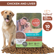 PetMarra Adult Dog Food, Chicken & Liver Flavor, 10kg