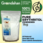 Greendahan Erythritol Powdered 1kg - Keto Sweetener, No Maltodextrin