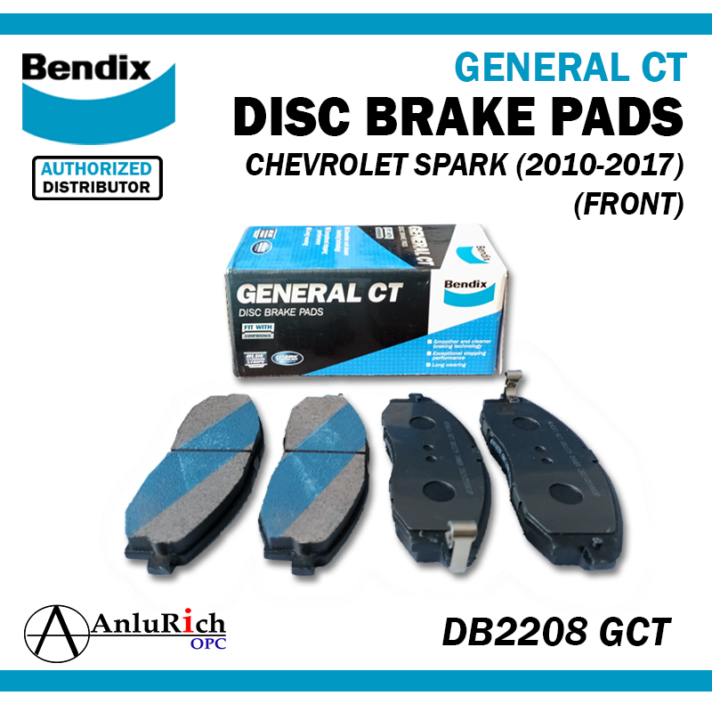 BENDIX FRONT BRAKE PAD SET for CHEVROLET SPARK (2010