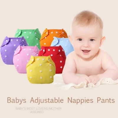 ERICELLY Fashion Reusable Baby Infant Nappy Cloth Diapers Soft Cover Washable Adjustable (7)