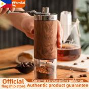 Gemilai Portable Wood Grain Manual Coffee Grinder - Stainless Steel