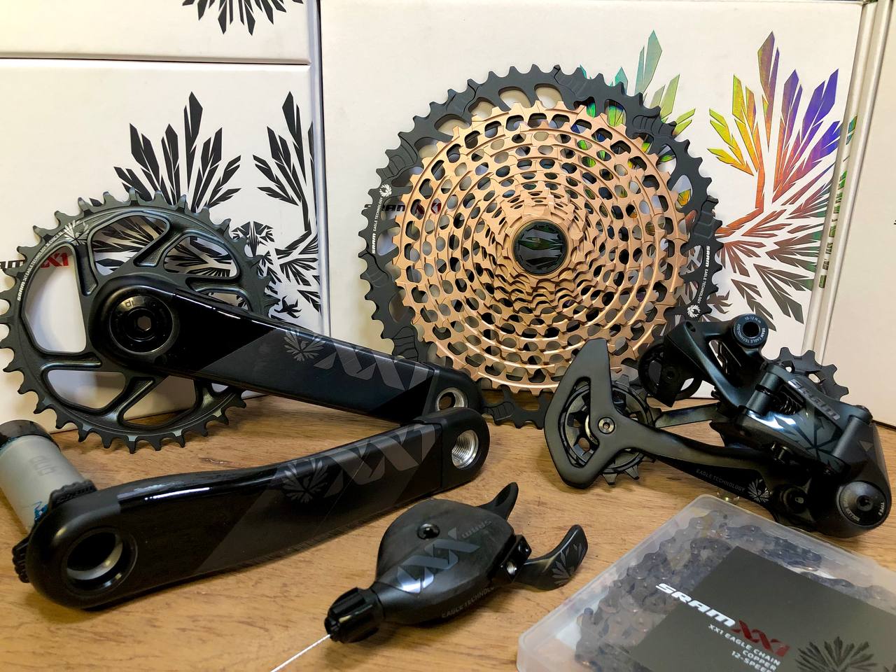 SRAM XX1 Eagle 12 spd Groupset 34T X 170mm Boost DUB 10-52T Grey