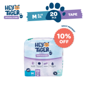 HEY TIGER Tape Diapers - Convenience Pack - 20 pcs