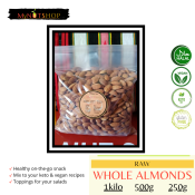 MyNUTSHOP Whole Raw Almond Nuts - Unsalted, Unsweetened & Ready