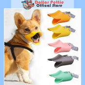 Duck-Shaped Silicone Dog Muzzle - Bite-Proof Pet Cover