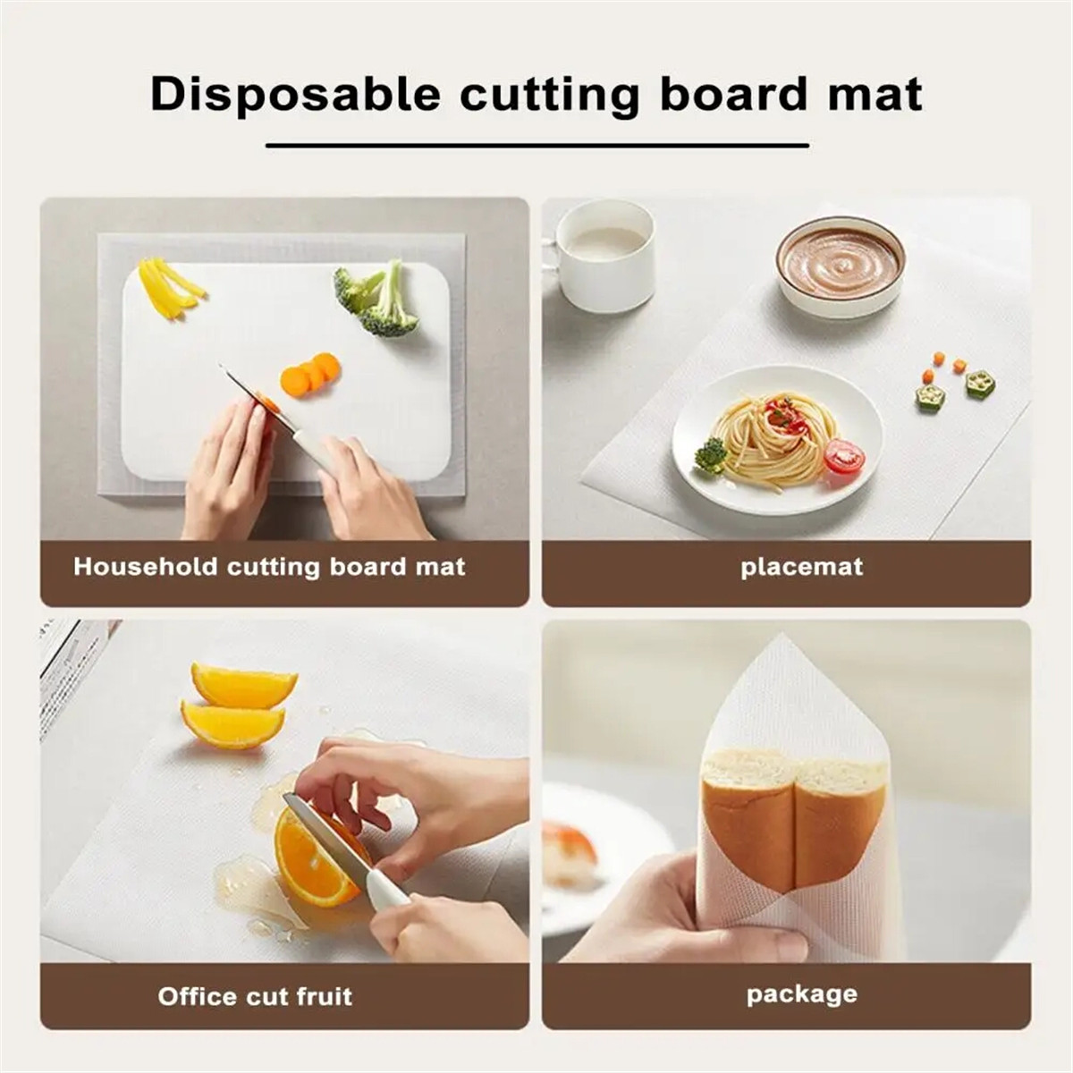 Disposable Cutting Board Mat Sheets Cuttable Food Chopping