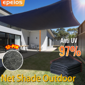 EPEIOS Black Trapal Net Sun Shade Canopy, Waterproof Awning