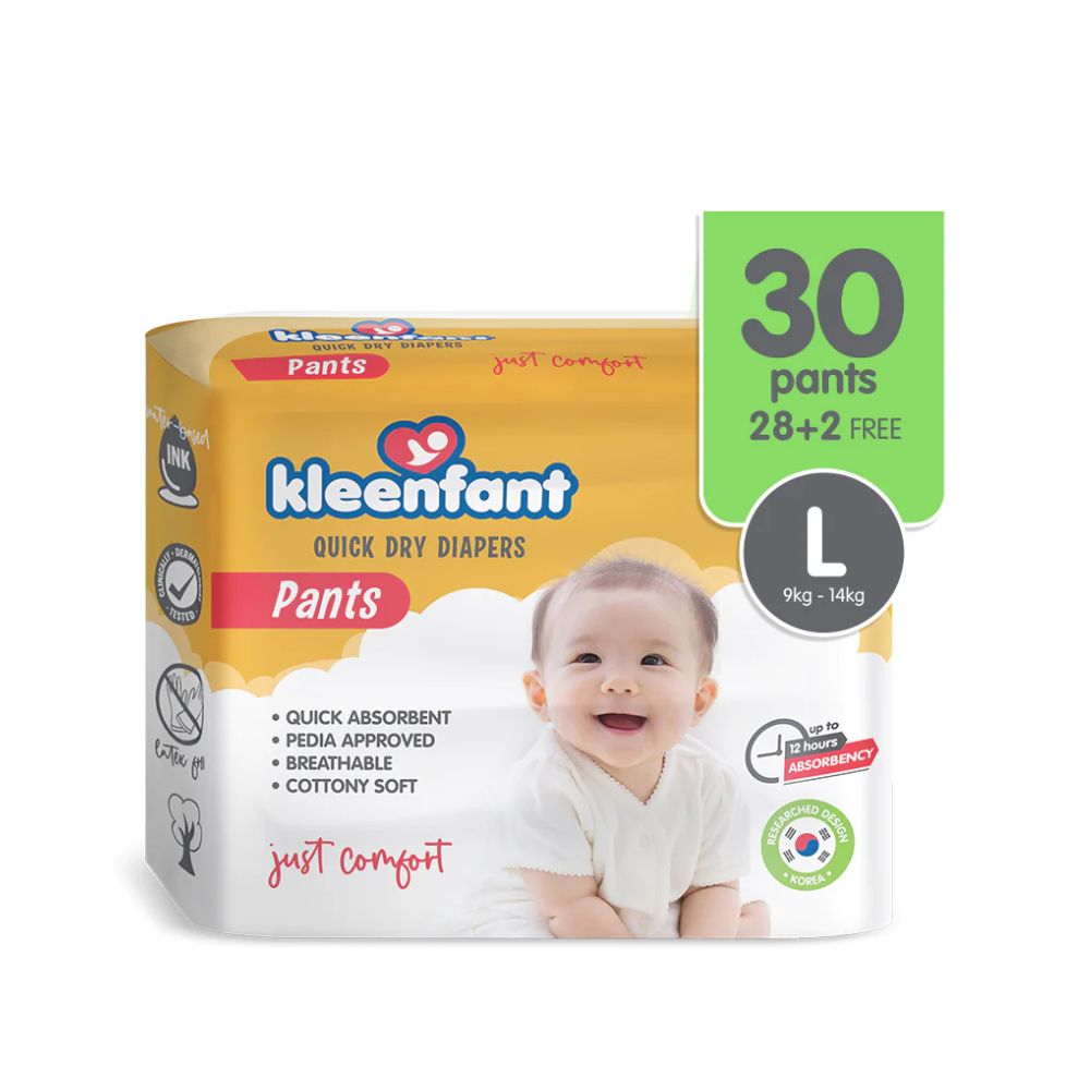 Kleenfant Diaper for Baby Pants Pull Up Large 30 pads