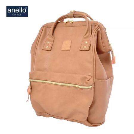 anello RETRO Leather Backpack Regular MINI