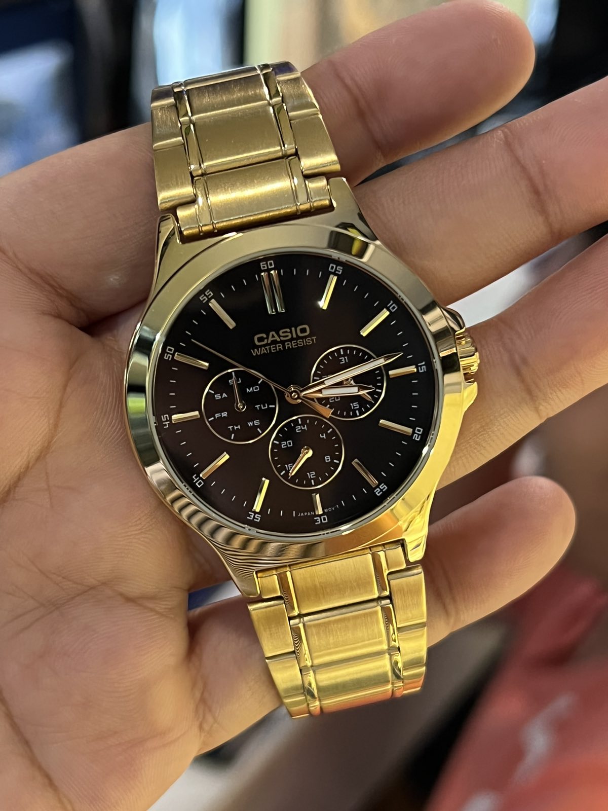 Casio mtp v300 gold best sale