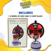 Retailmnl Wheel of Shot Glass Drinking Game Spin the Shot