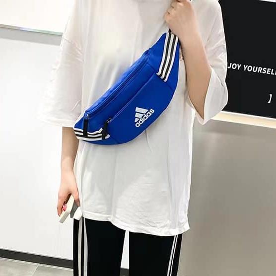 Adidas belt bag discount blue