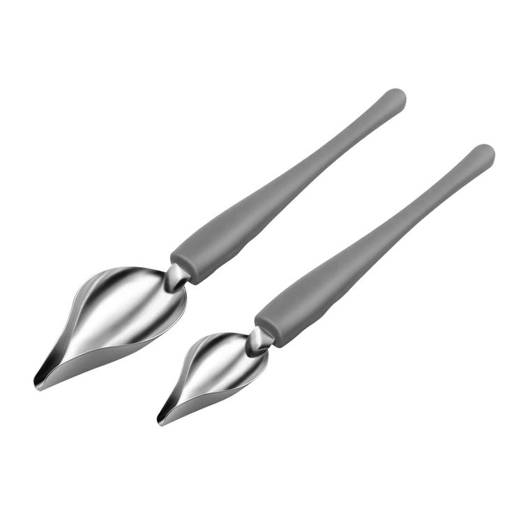 BESTONZON de 2 Films Deco cuillère Multi-Usage Précision Chef Culinary Drawing Spoons Cake Difficiles Tool 