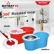 Matibay Spin Mop - 360° Microfiber Floor Cleaning System