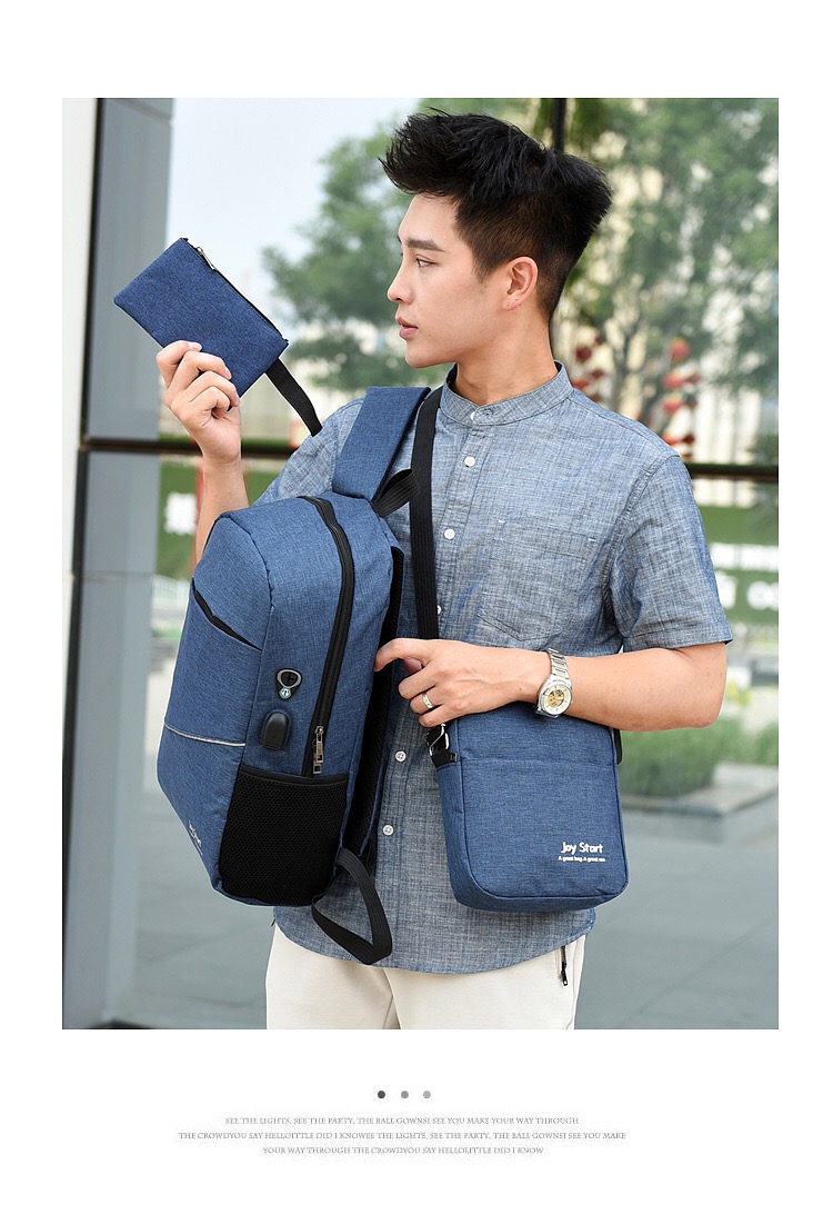 Joy Start Nylon Backpack 3-Piece 