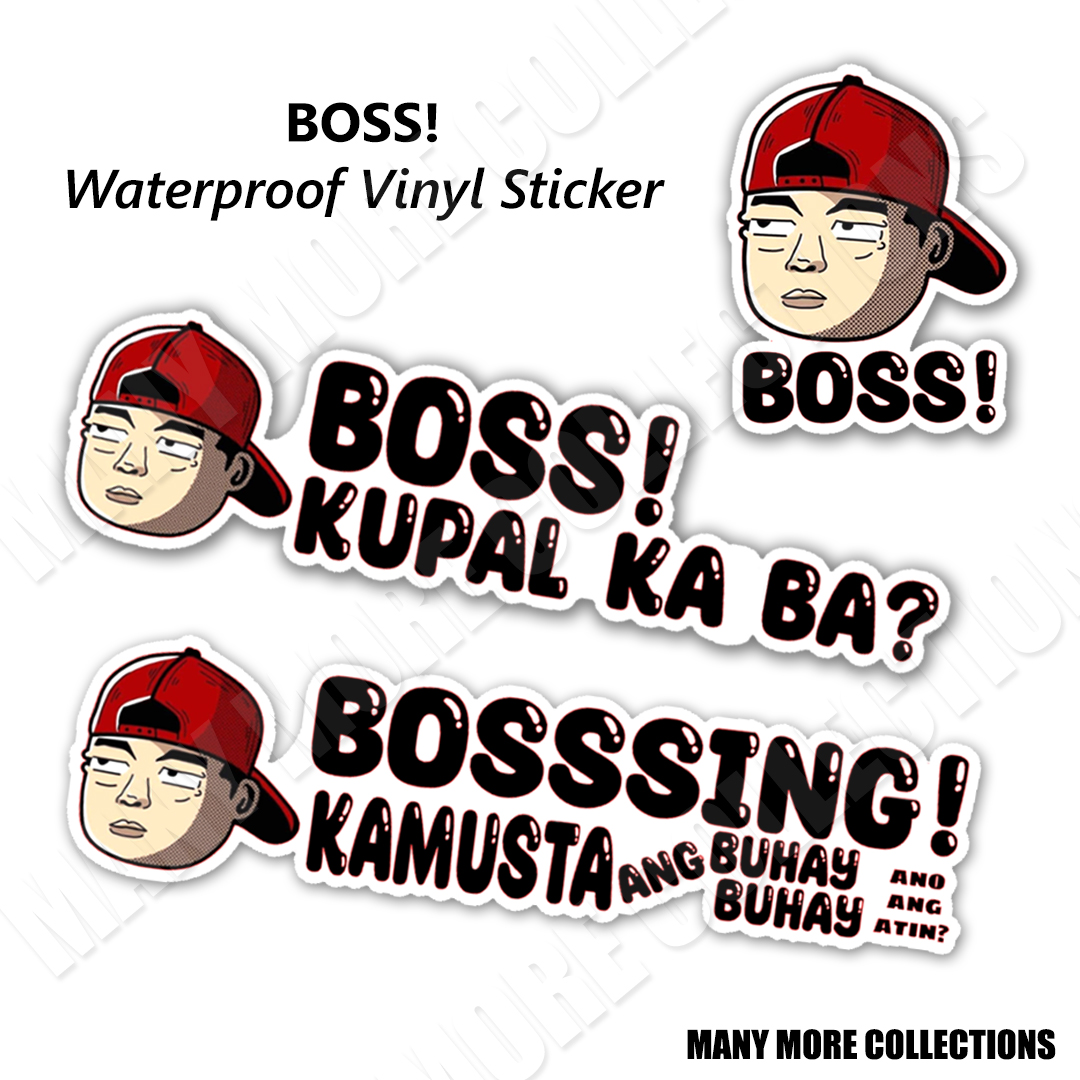 自動車 KUPAL KA BA BOSS Kupal Kaba Boss? - Cutout Vinyl Sticker Waterproof Fully