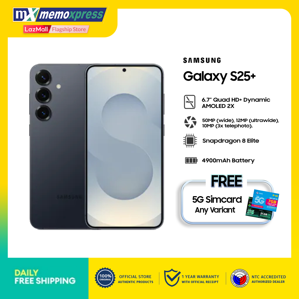 Samsung Galaxy S25+ with Free 5G Simcard - Memoxpress Presyo 95,190 Piso*Libreng Shipping