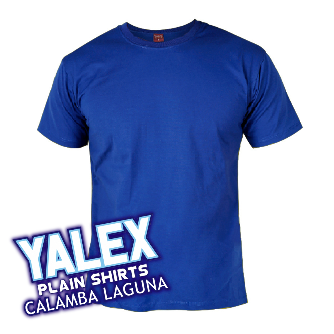 Blue Round neck Yalex Plain Shirt Red Label Light Navy Aqua