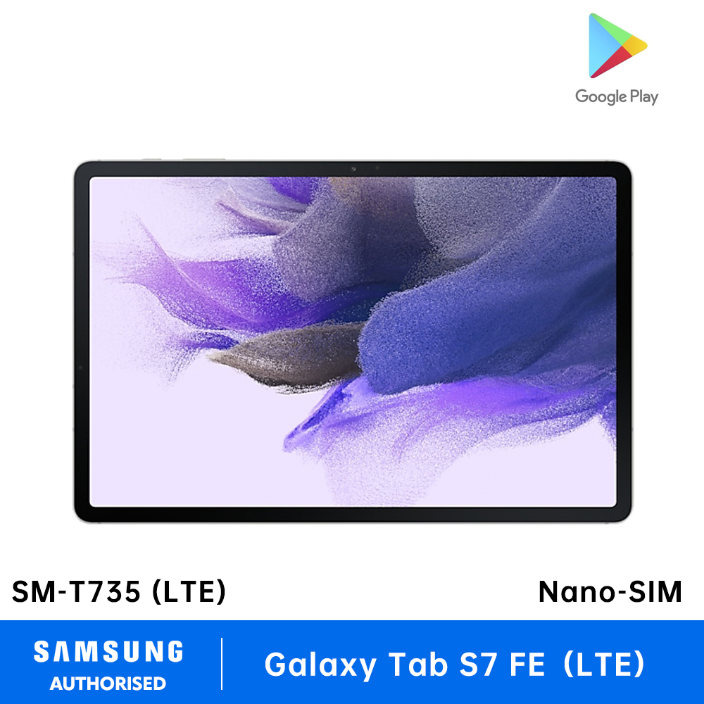 Samsung Galaxy Tab S7 FE LTE 4GB RAM + 64GB / 128GB ROM 12.4 inches Snapdragon 750G 5G SM-T735 - Philippines