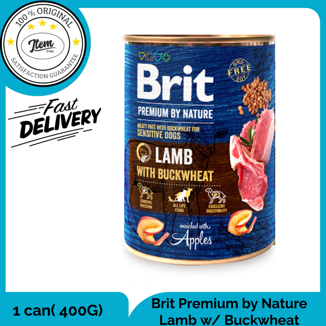 BRIT PREMIUM BY NATURE LAMB WITH BUCKWHEAT FOR SENSITIVE DOG 400G