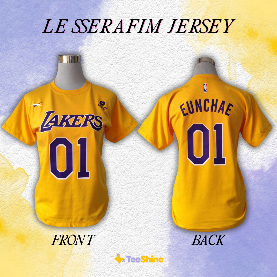p*e様 Lakers LE SSERAFIM Eunchae ユニフォーム ウ ウェア Lakers LE SSERAFIM EUNCHAE GameJersey L Le Sserafim