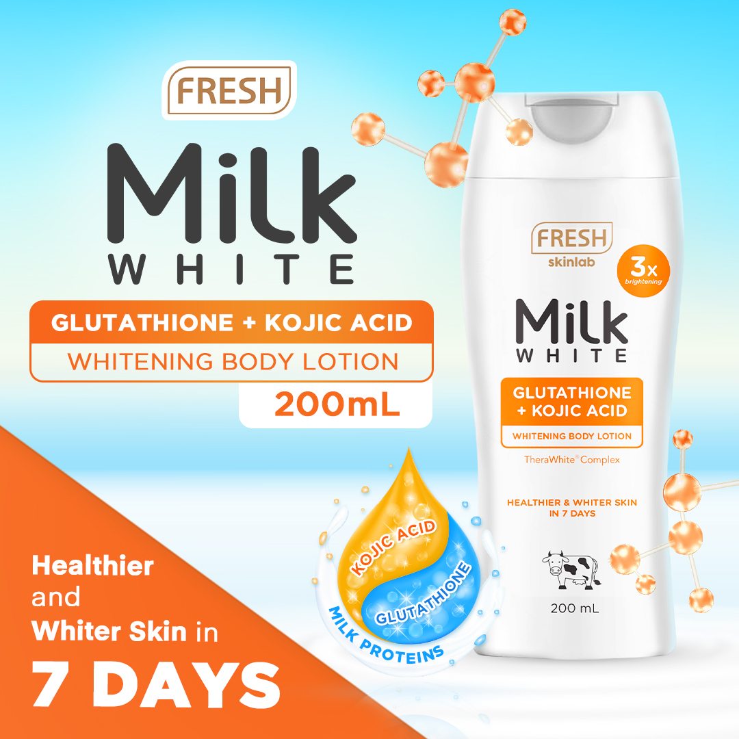 Fresh Skinlab Milk White Glutathione Body Lotion (480ml) | Lazada PH
