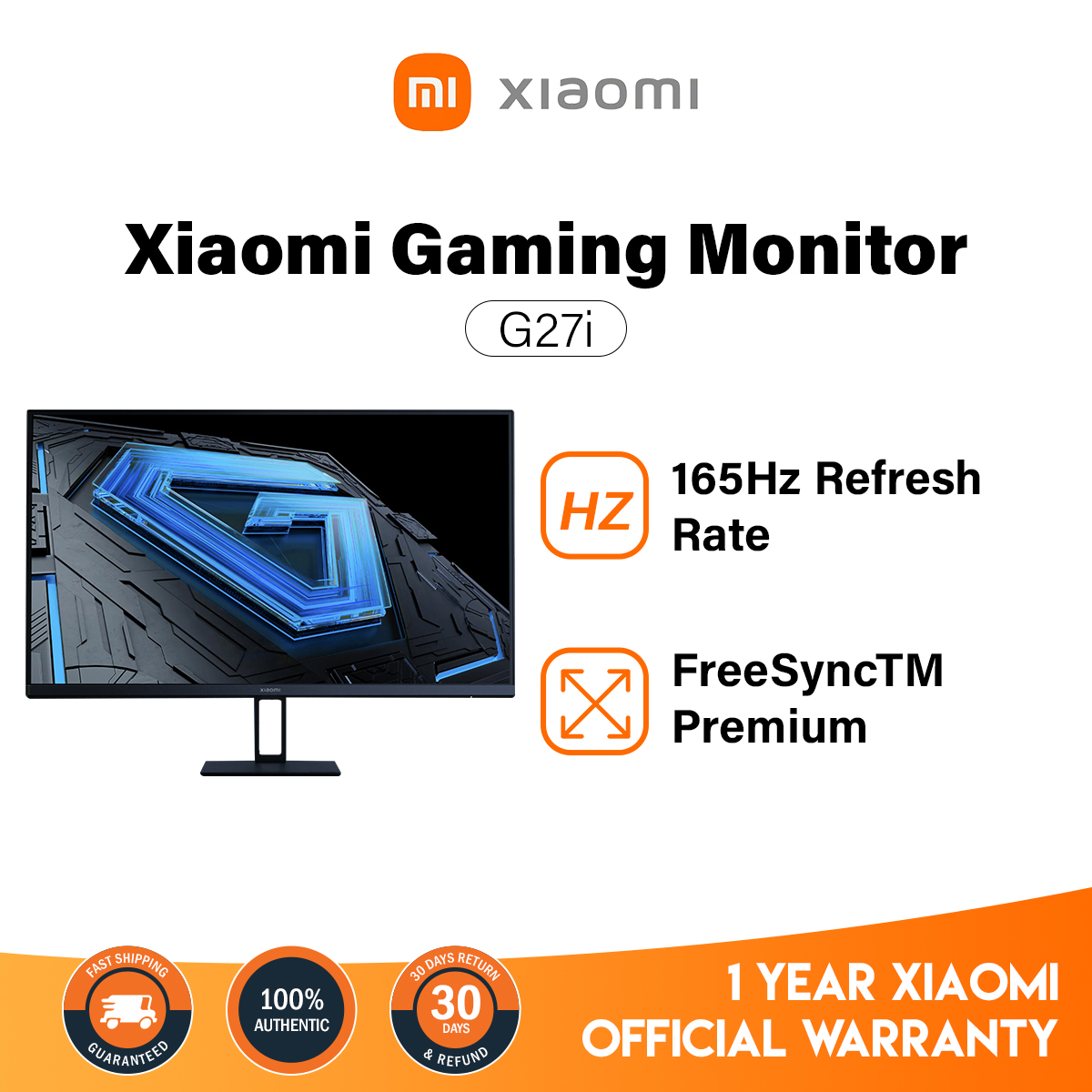 Xiaomi Gaming Monitor G27i 165Hz Refresh Rate 27 Inch