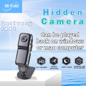 Mi Xiaohidden 1080p Spy Camera with Night Vision and Waterproof