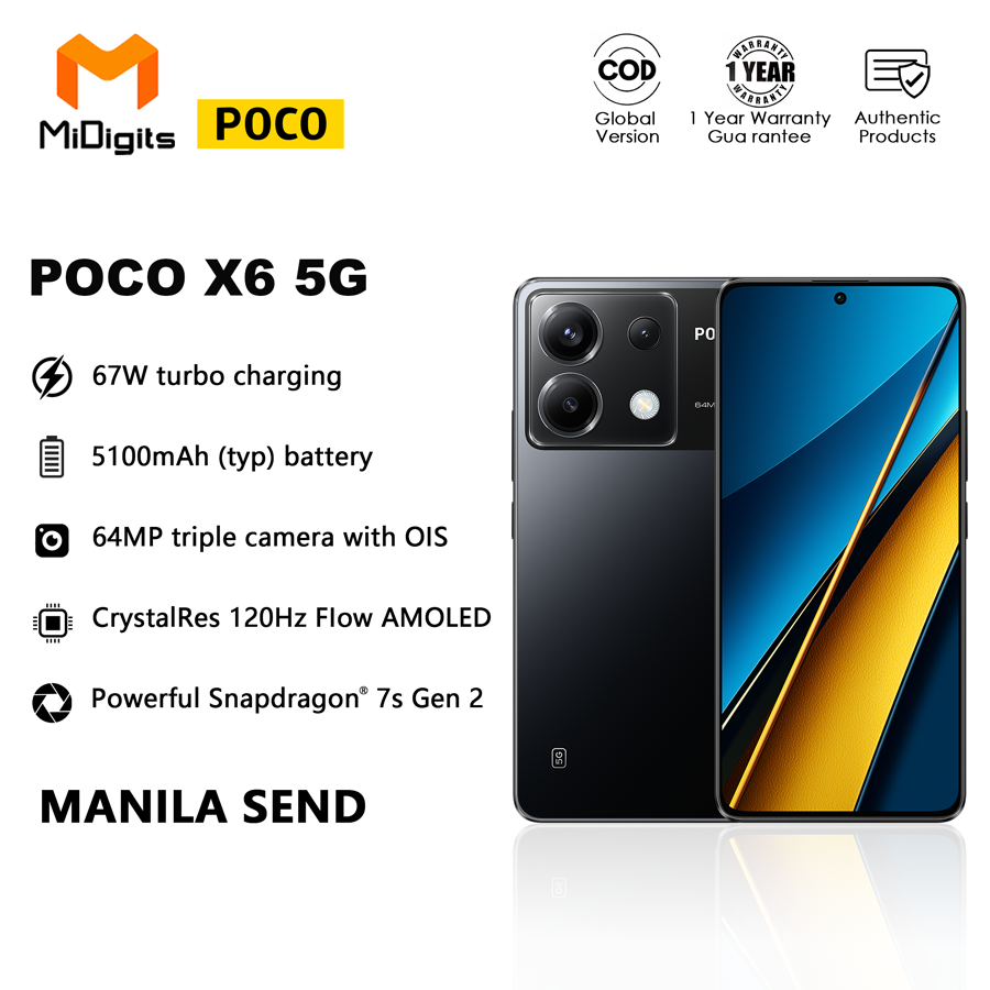 Xiaomi Poco X6 Pro 5G 256GB 8GB RAM GSM Unlocked International Version (New)