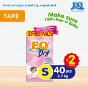 EQ Dry Small  - 40 pcs x 1 pack  - Tape Diapers