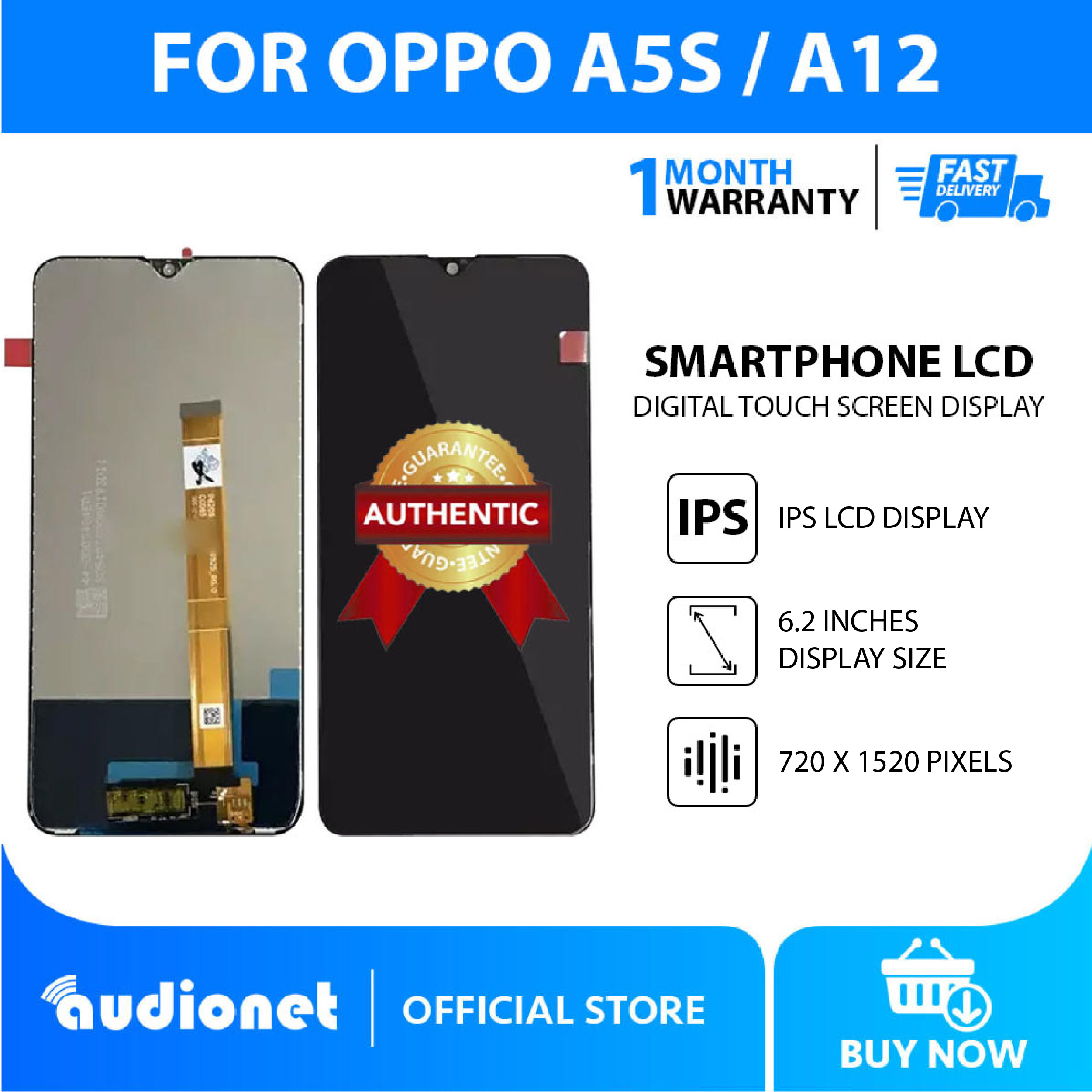 lcd oppo a5s ram 3