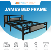 JAMES METAL BED FRAME - Affordahome Furniture