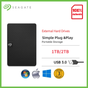 Seagate Expansion Portable Drive 2TB - USB 3.0 HDD