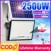 Waterproof Solar Lights: 100W-800W, Remote Control, Lifetime Warranty