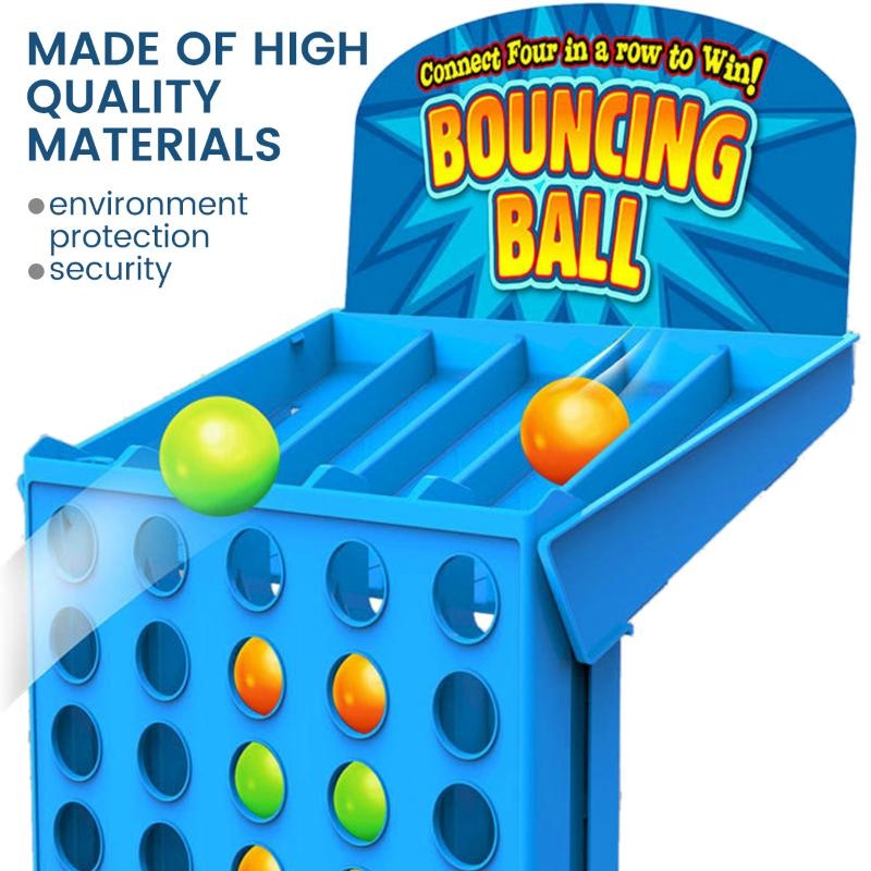 Connect Bouncing Ball 4 Jogos de Tiro, Clássico 4 fileiras Connect 4 Jogos  de Bola Brinquedos Educativos, Pais-filhos Jogos Multijogador Interativos