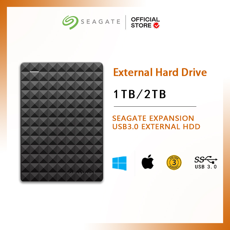 Seagate 1TB/2TB Portable USB 3.0 External Hard Drive